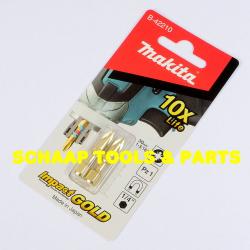 Bit - Slagschroefbit PZ1 x 30mm Impact Gold per 2 verpakt | B-42210